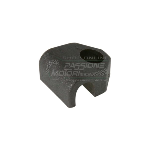Fermo per tubo freno ricoperto INOX 8mm. NERO